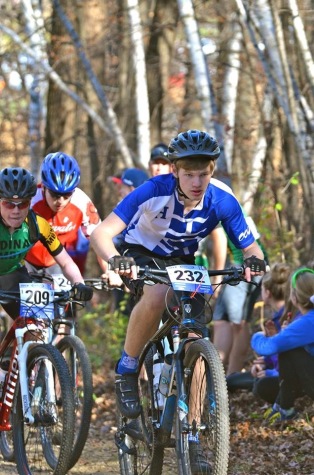 Eric Nelson, junior, at the state championship race.