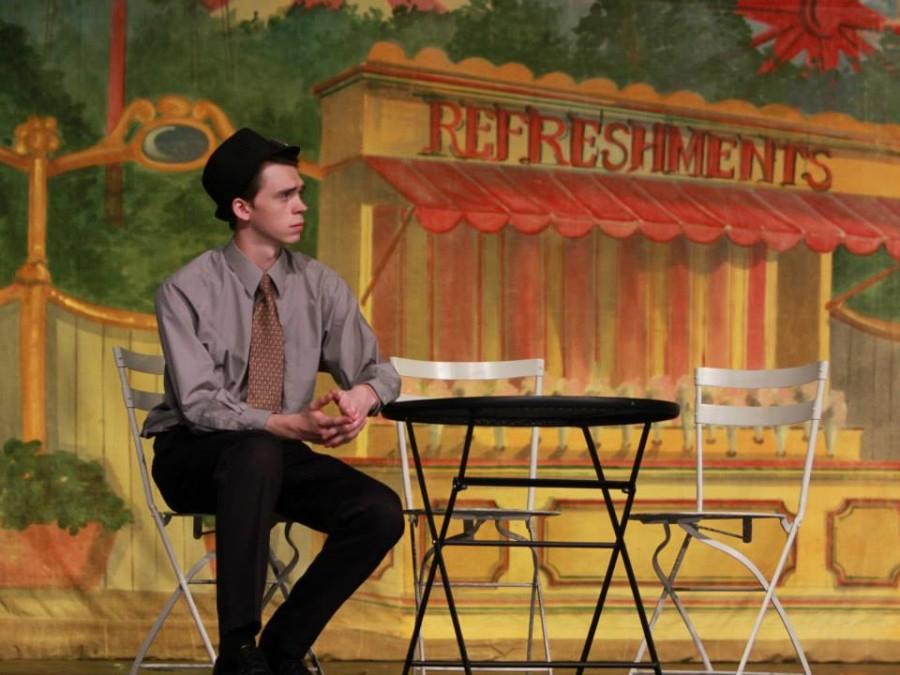 Brennen Ohlemann, junior, plays the part of Pat Johnson in a scene from Blue Water Theatre Companys production of State Fair. 