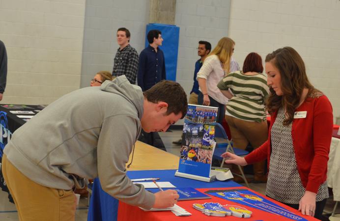 On Thursday March 19, HHS students explored the college fair.