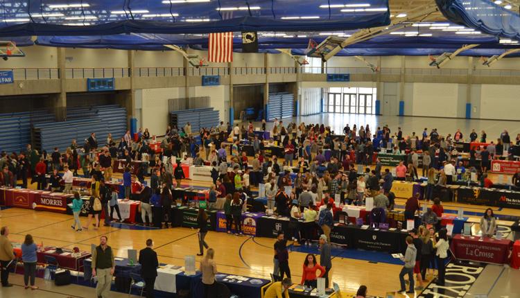 On Thursday March 19, HHS students explored the college fair.