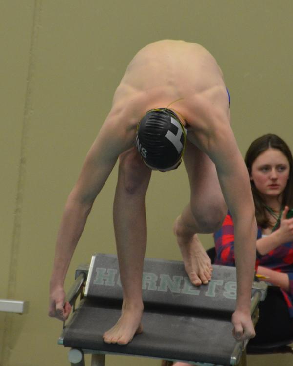 Boys Swim & Dive team compete in sections at Edina