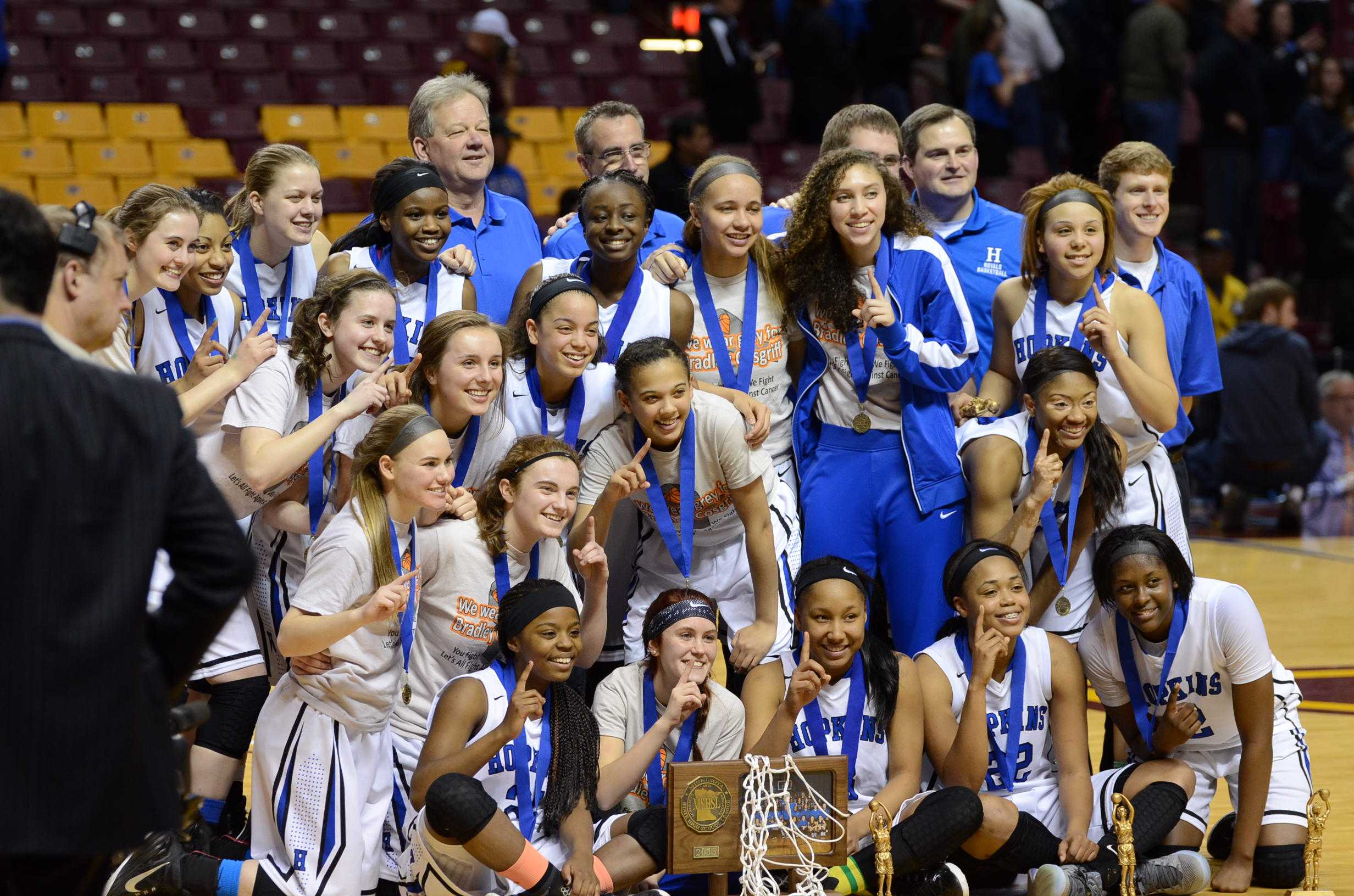 All Champion Team. High School girls Basketball Teams. Win state