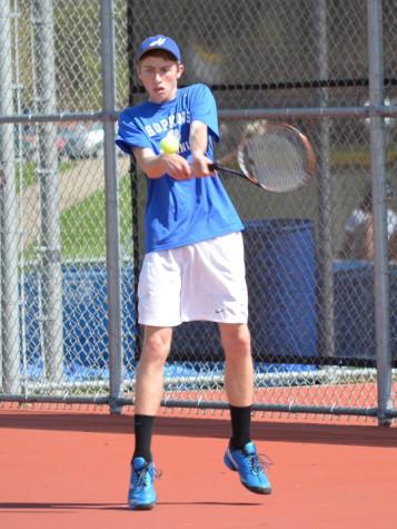 Chase Johnson, senior, was selected to be a captain for the 2015 boys varsity tennis team.
