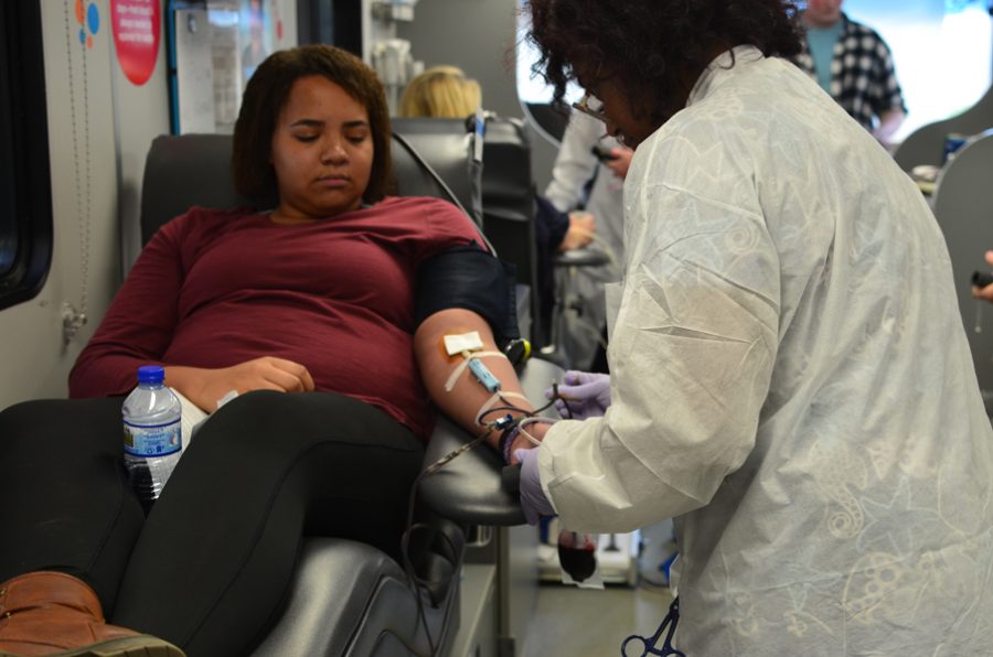 On April 20, Memorial Blood Centers brought their Bloodmobile to HHS to take blood donations for local hospitals.