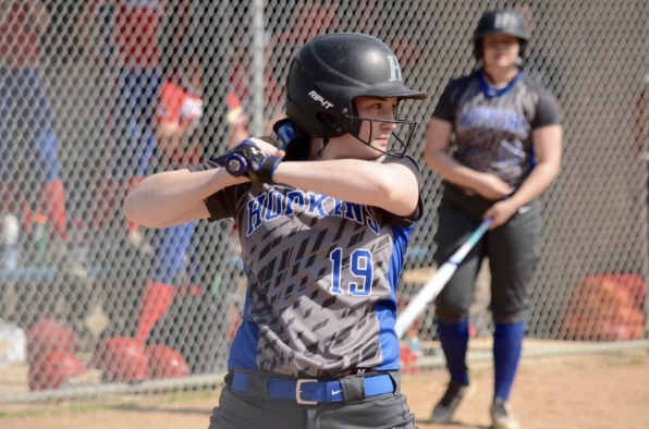 Parker Stoddard, junior, captain gets ready for pitch. Stoddard looks to bring her positivity and leadership to this team. 