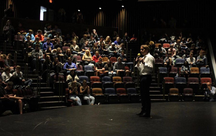 Dean Phillips came on a visit to HHS this week. Phillips is running for congress.