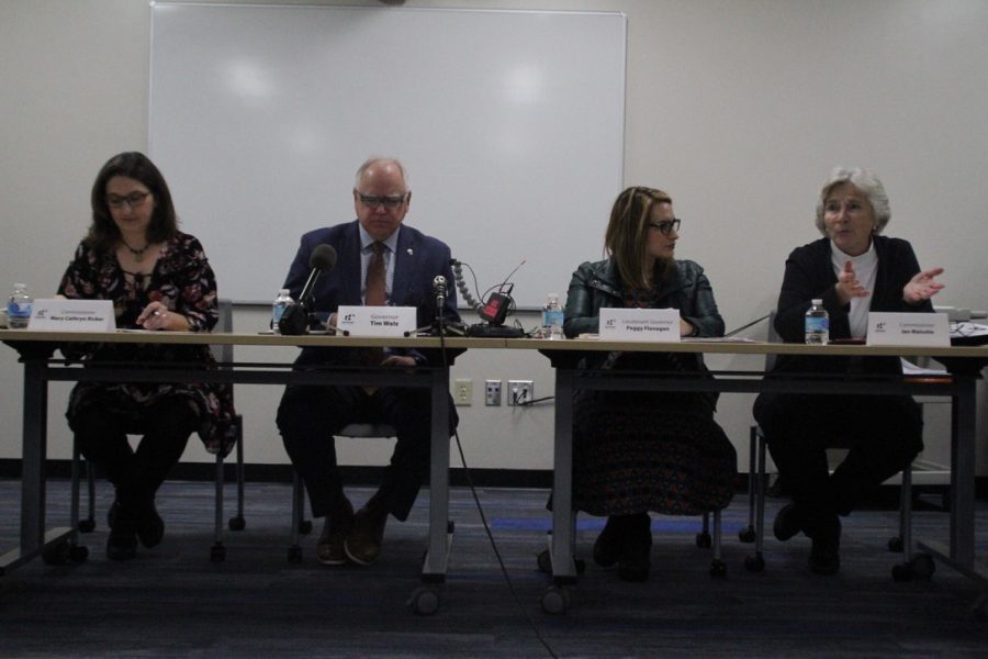 Gov. Tim Walz and his administration participated in a discussion centered around combating the vape epidemic. The conversation also consisted of acknowledging the link between drug usage and mental health. 