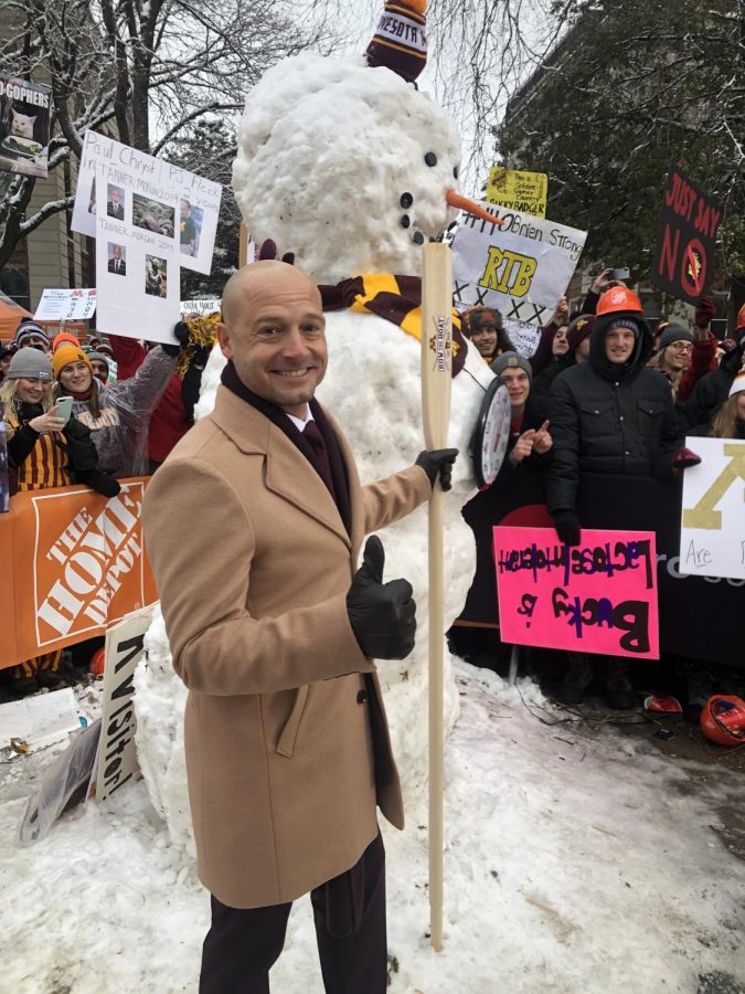 Coach+PJ+Fleck+at+ESPN+College+Gameday