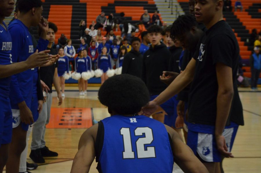 Kerwin Walton, senior, prepares to hear his name announced before the Mar. 6 section semifinal against Wayzata. Walton announced his commitment to the University of North Carolina on the morning of Apr. 27.